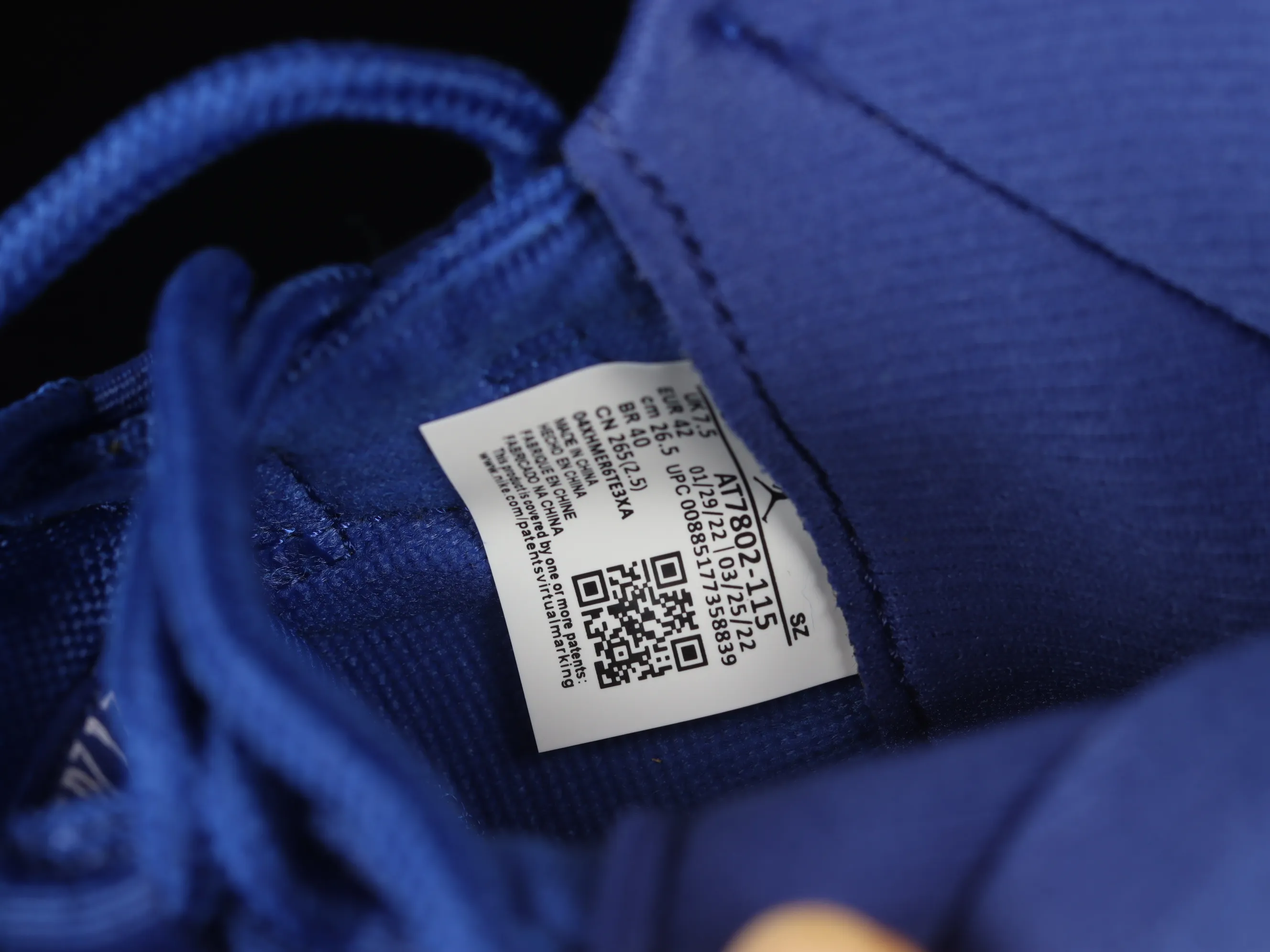 All categories Air Jordan Jordan series basketball shoes Air Jordan 11 F version Air Jordan 11 "Navy Blu" AJ11 Joe 11 navy blue high-top basketball shoes AT7802-115